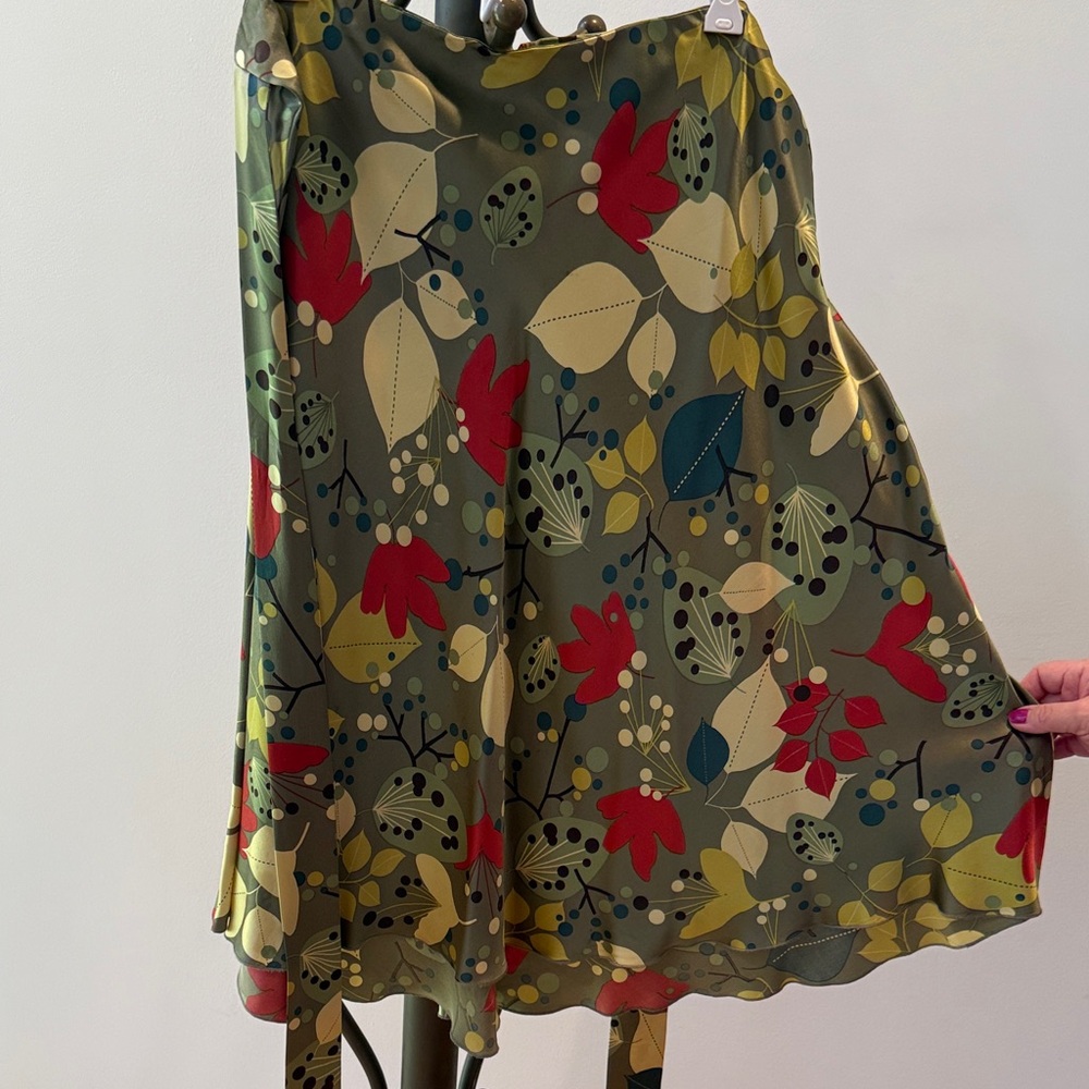 Ideology Floral Green Skirt